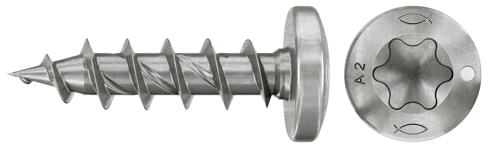 Fischer 574096 Vis agglo 3.5 mm 20 mm TX acier inoxydable 200 pc(s)