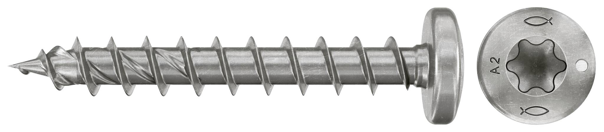 Fischer 574149 Vis agglo 4 mm 40 mm TX acier inoxydable 100 pc(s)