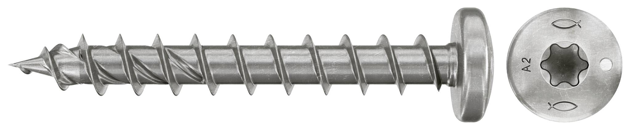 Fischer 574103 Vis agglo 5 mm 40 mm TX acier inoxydable 100 pc(s)