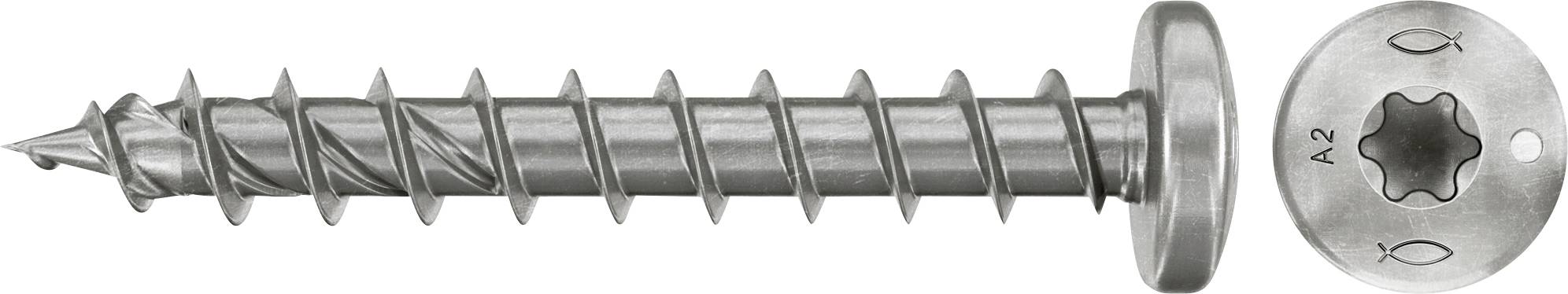 Fischer 574154 Vis agglo 5 mm 60 mm TX acier inoxydable 50 pc(s)