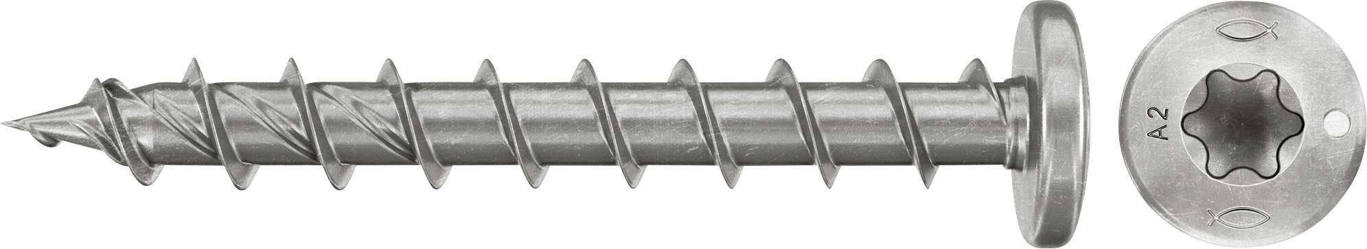 Fischer 574104 Vis agglo 6 mm 40 mm TX acier inoxydable 100 pc(s)