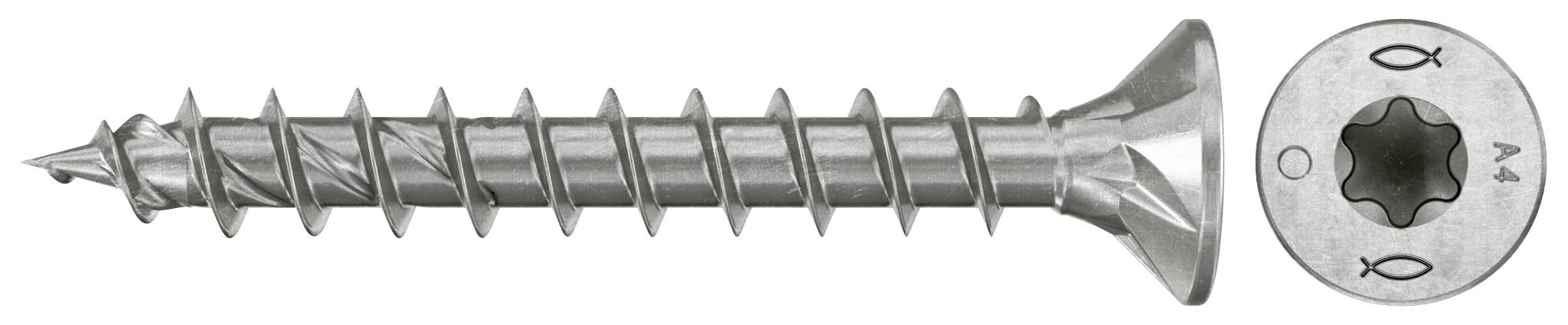Fischer 574117 Vis agglo 4.5 mm 30 mm TX acier inoxydable 200 pc(s)