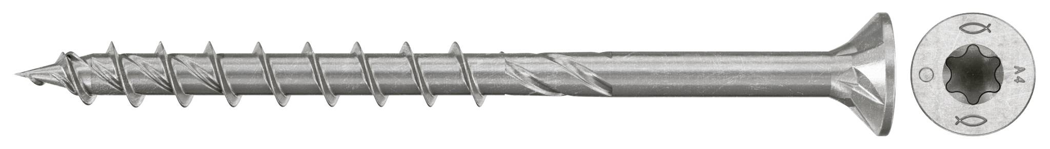 Fischer 574159 Vis agglo 6 mm 80 mm TX acier inoxydable 100 pc(s)