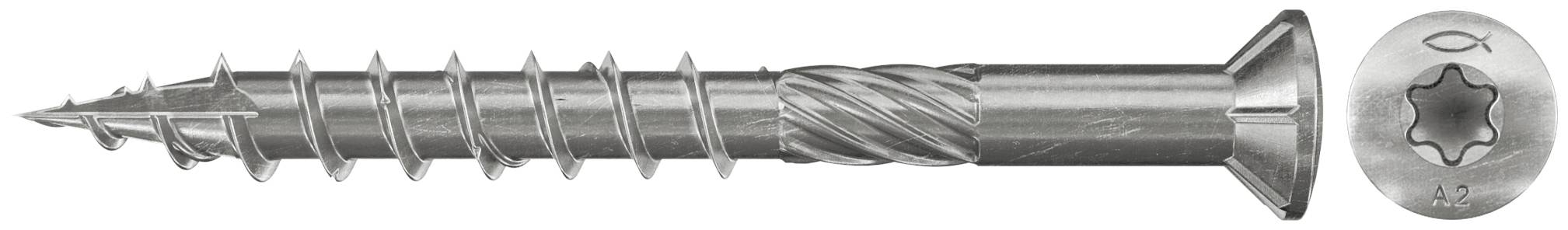Fischer 576393 Vis pour terrasse 5 mm 50 mm TX acier inoxydable 500 pc(s)
