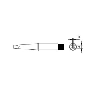 Weller CT2F7 LÖTSPITZE 10,0MM Panne de fer à souder forme de burin Contenu 1 pc(s) Weller CT2F7 LÖTSPITZE 10,0MM Panne de fer à souder forme de burin Contenu 1 pc(s)