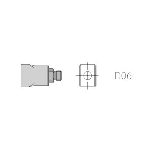 Weller D06 HEISSGASDÜSE 13,0X10,0 Buse à air chaud Contenu 1 pc(s) Weller D06 HEISSGASDÜSE 13,0X10,0 Buse à air chaud Contenu 1 pc(s)