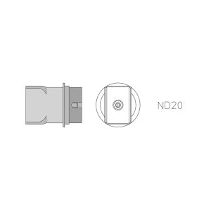 Weller ND20 HEISSGASDÜSE 21,5X14,8 Buse à air chaud Contenu 1 pc(s) Weller ND20 HEISSGASDÜSE 21,5X14,8 Buse à air chaud Contenu 1 pc(s)