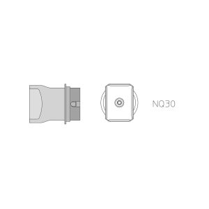 Weller NQ30 HEISSGASDÜSE 17,5X23,5 Buse à air chaud Contenu 1 pc(s)