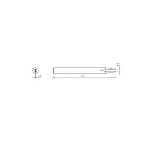 Weller LÖTSPITZE F. SPI 41 3,0MM GERADE VERP. Panne de fer à souder forme de burin Contenu 1 pc(s)