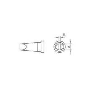 Weller LTR A LÖTSPITZE 1,6MM Panne de fer à souder forme de burin Contenu 1 pc(s) Weller LTR A LÖTSPITZE 1,6MM Panne de fer à souder forme de burin Contenu 1 pc(s)