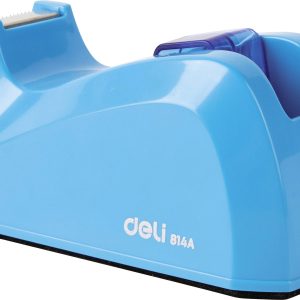 DELI Dérouleur de ruban adhésif E814A bleu clair Largeur du rouleau (max.): 19 mm