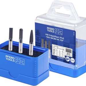 PFERD TOOLS 21901307 Set de fraises sur tige Dimension produit, Ø 6 mm Diamètre de tige 6 mm PFERD TOOLS 21901307 Set de fraises sur tige Dimension produit, Ø 6 mm Diamètre de tige 6 mm