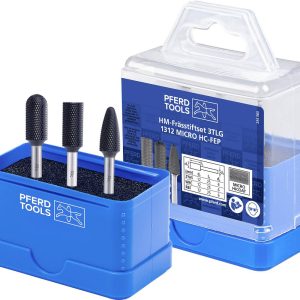 PFERD TOOLS 21901313 Set de fraises sur tige Dimension produit, Ø 12 mm Diamètre de tige 6 mm PFERD TOOLS 21901313 Set de fraises sur tige Dimension produit, Ø 12 mm Diamètre de tige 6 mm