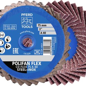 PFERD TOOLS 42719814 Set de disques abrasifs Diamètre 75 mm Grain=80 10 pc(s)