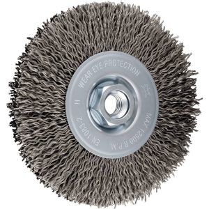 PFERD TOOLS CHEVAL OUTILS Brosse ronde non torsadée RBU Ø 125×15 mm M14 acier inoxydable toron fil Ø 0,25 mm meuleuse an PFERD TOOLS CHEVAL OUTILS Brosse ronde non torsadée RBU Ø 125×15 mm M14 acier inoxydable toron fil Ø 0,25 mm meuleuse an