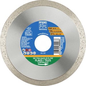 PFERD TOOLS 68000025 DG 76 x 1,6 x 10 FL PSF Disque à tronçonner diamanté Diamètre 76 mm Ø de perçage 10 mm Carrelage, C PFERD TOOLS 68000025 DG 76 x 1,6 x 10 FL PSF Disque à tronçonner diamanté Diamètre 76 mm Ø de perçage 10 mm Carrelage, C