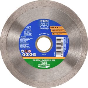 PFERD TOOLS 68300035 DG 100 x 1,6 x 16/20 FL PSF Disque à tronçonner diamanté Diamètre 100 mm Ø de perçage 20 mm Tuile, PFERD TOOLS 68300035 DG 100 x 1,6 x 16/20 FL PSF Disque à tronçonner diamanté Diamètre 100 mm Ø de perçage 20 mm Tuile,