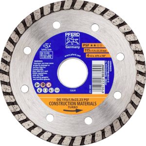 PFERD TOOLS 68300042 DG 115×1,9×22,23 START Disque à tronçonner diamanté Diamètre 115 mm Ø de perçage 22.23 mm Tuile, Bé PFERD TOOLS 68300042 DG 115×1,9×22,23 START Disque à tronçonner diamanté Diamètre 115 mm Ø de perçage 22.23 mm Tuile, Bé
