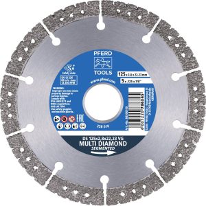 PFERD TOOLS 68300109 DS 125×2,8×22,23 VG Disque à tronçonner diamanté Diamètre 125 mm Ø de perçage 22.23 mm 1 pc(s) PFERD TOOLS 68300109 DS 125×2,8×22,23 VG Disque à tronçonner diamanté Diamètre 125 mm Ø de perçage 22.23 mm 1 pc(s)