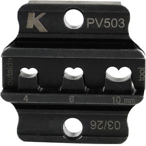 Klauke PV503 Insert à compression pour raccord photovoltaïque 4 à 10 mm² adapté pour marque (pinces) Klauke EKM50ML