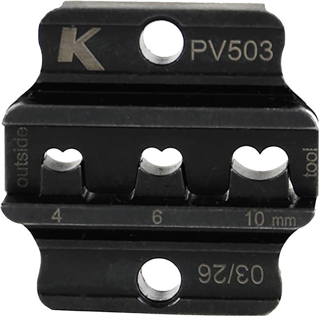 Klauke PV503 Insert à compression pour raccord photovoltaïque 4 à 10 mm² adapté pour marque (pinces) Klauke EKM50ML