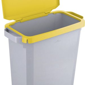 Durable DURABIN VEH2022009 Poubelle 60 l plastique gris, jaune 1 pc(s)