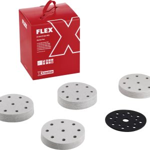 Flex D125 ST-Set VE5 534771 Papier abrasif Grain 60, 80, 120, 150 (Ø) 125 mm 5 pc(s) Flex D125 ST-Set VE5 534771 Papier abrasif Grain 60, 80, 120, 150 (Ø) 125 mm 5 pc(s)