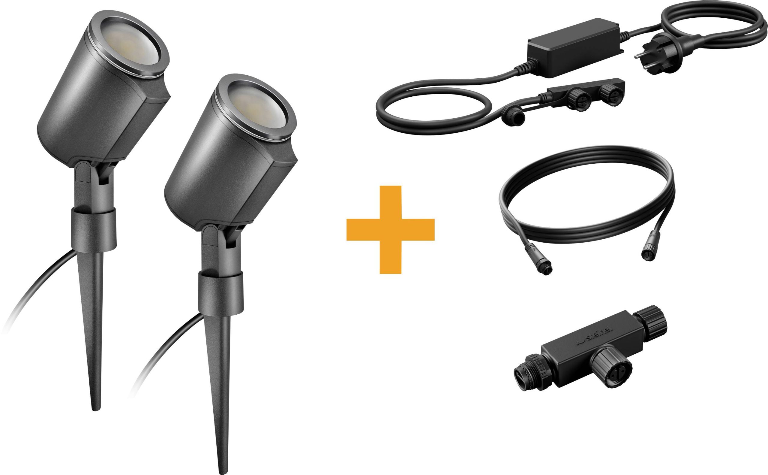 Steinel LED STRAHLER STARTERSET SPOT C 24V 093907 Set de projecteurs de jardin LED 7.8 W Couleur d'éclairage (ampoule LE