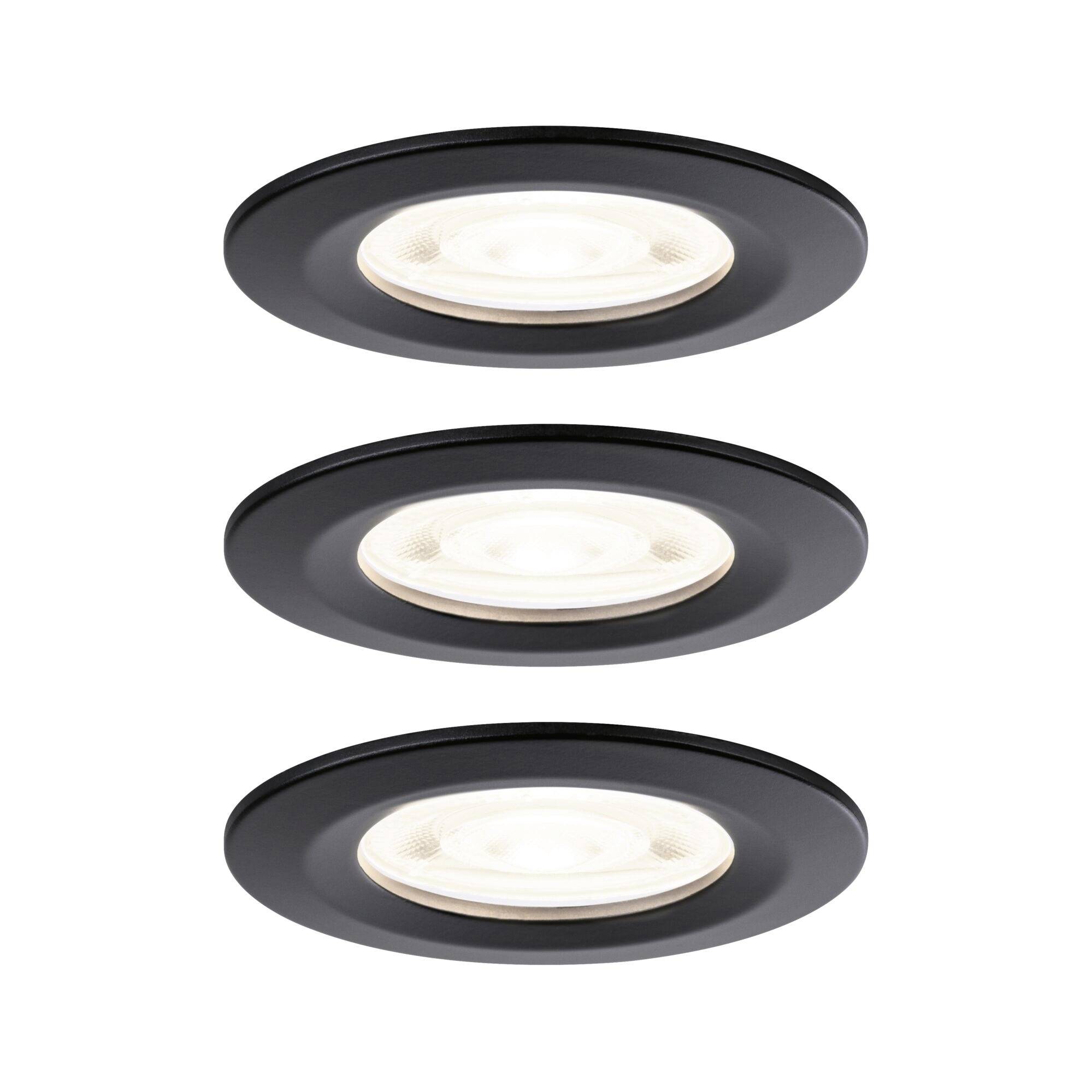 Paulmann 92311 Nova Luminaire à LED encastrable LED GU10 4.9 W noir (mat)