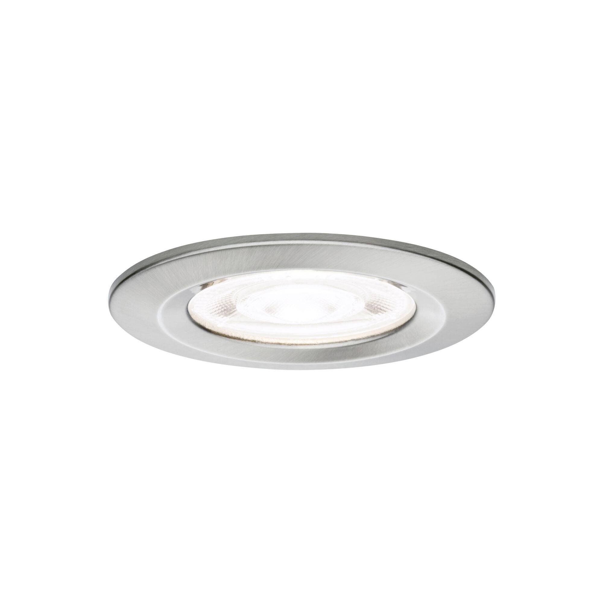 Paulmann 92335 Nova Luminaire à LED encastrable GU10 4.9 W fer (brossé)