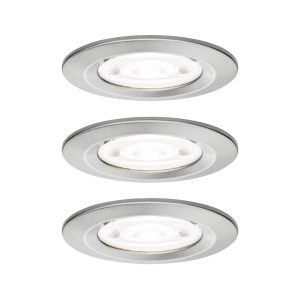 Paulmann 92338 Nova Luminaire à LED encastrable GU10 4.9 W fer (brossé) Paulmann 92338 Nova Luminaire à LED encastrable GU10 4.9 W fer (brossé)