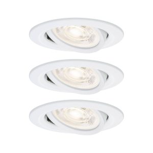 Paulmann 92416 Nova Luminaire à LED encastrable GU10 4.9 W blanc mat Paulmann 92416 Nova Luminaire à LED encastrable GU10 4.9 W blanc mat