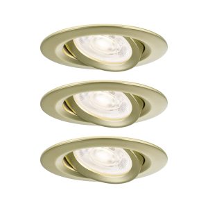 Paulmann 92419 Nova Luminaire à LED encastrable GU10 4.9 W or (mat) Paulmann 92419 Nova Luminaire à LED encastrable GU10 4.9 W or (mat)