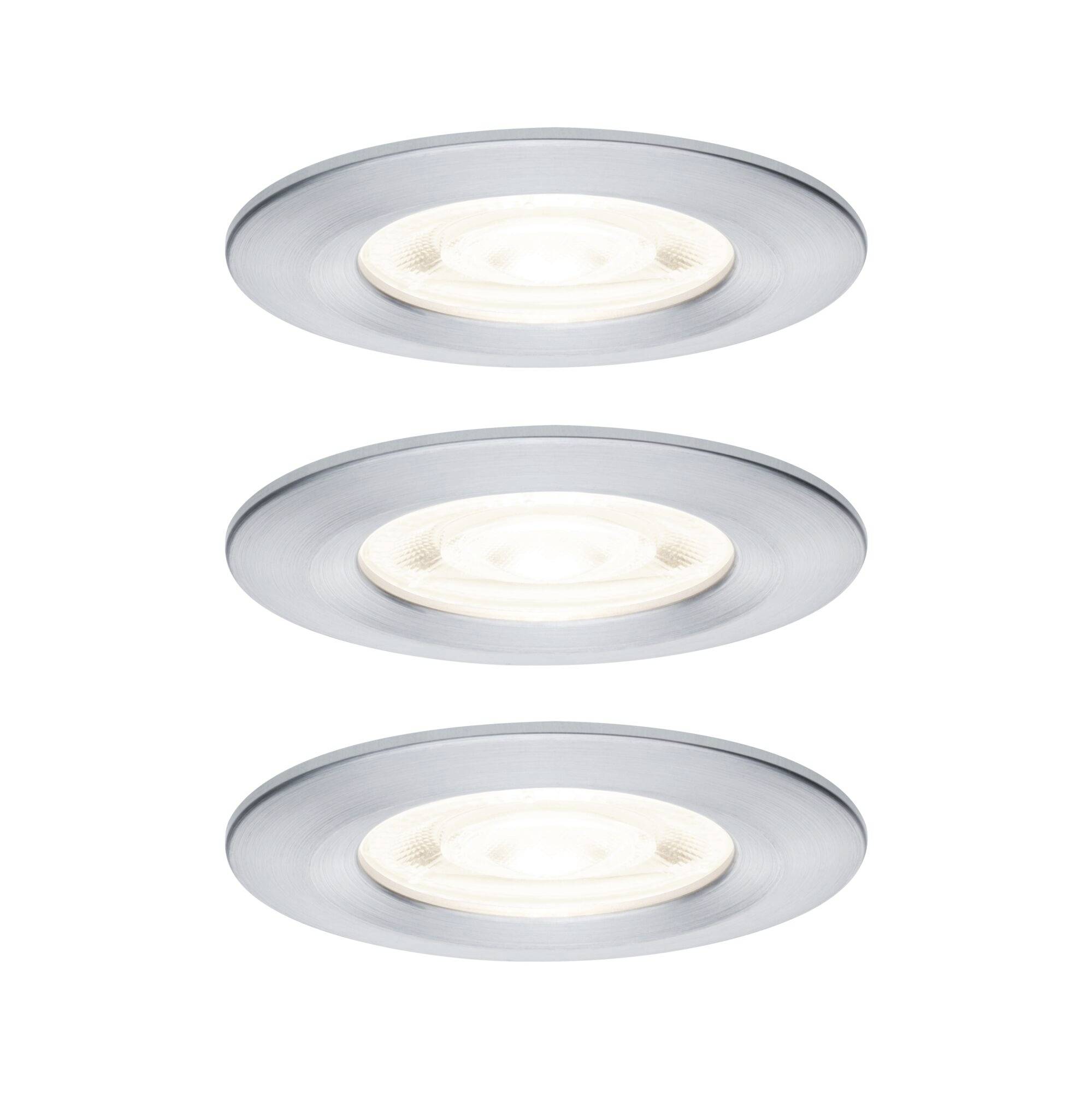Paulmann 92309 Nova Luminaire à LED encastrable GU10 4.9 W Aluminium (tourné)