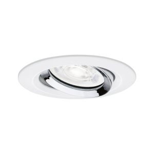Paulmann 92422 Nova Luminaire à LED encastrable LED GU10 4.9 W blanc mat, chrome Paulmann 92422 Nova Luminaire à LED encastrable LED GU10 4.9 W blanc mat, chrome