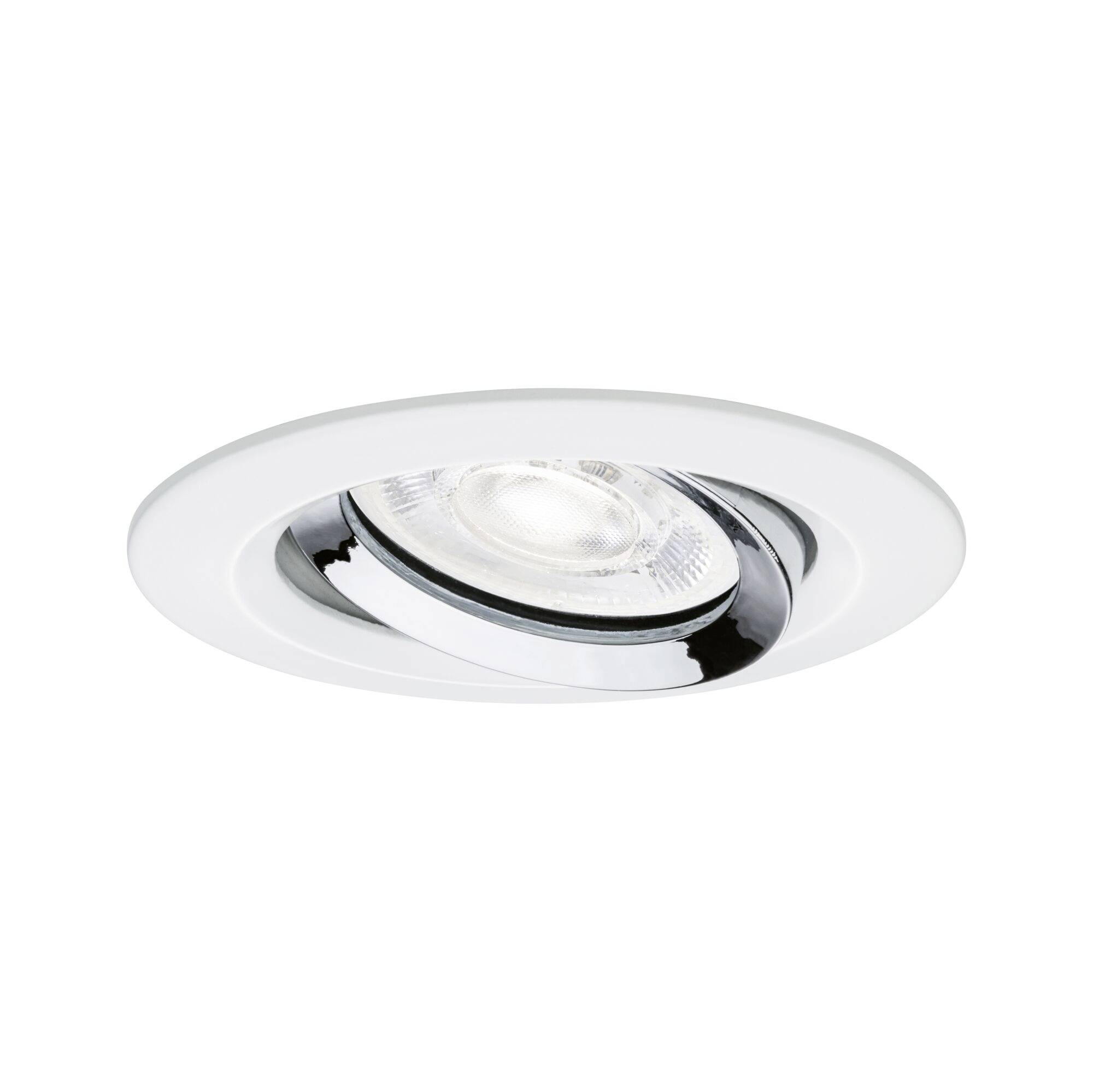 Paulmann 92422 Nova Luminaire à LED encastrable LED GU10 4.9 W blanc mat, chrome