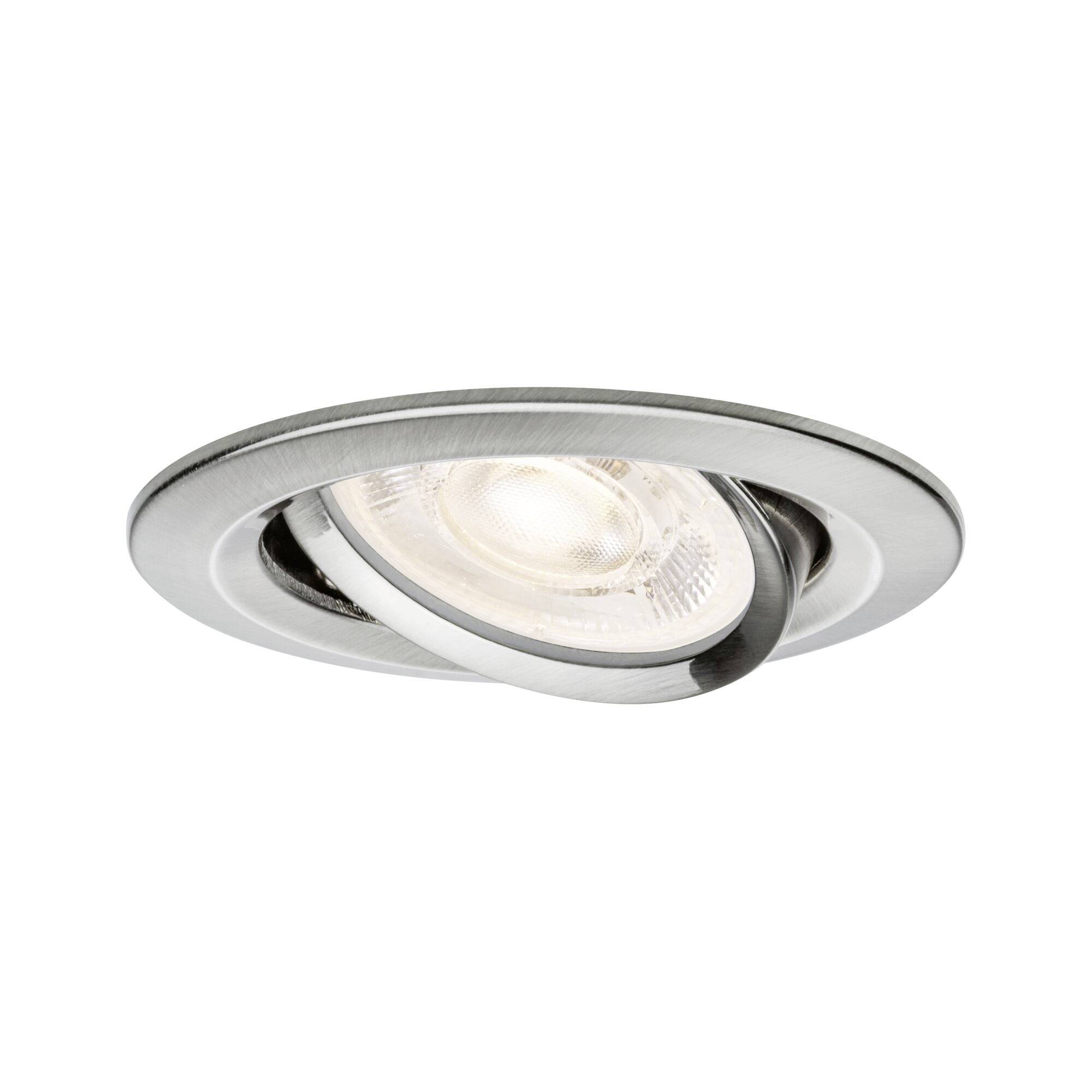 Paulmann 92415 Nova Luminaire à LED encastrable LED GU10 4.9 W fer (brossé)
