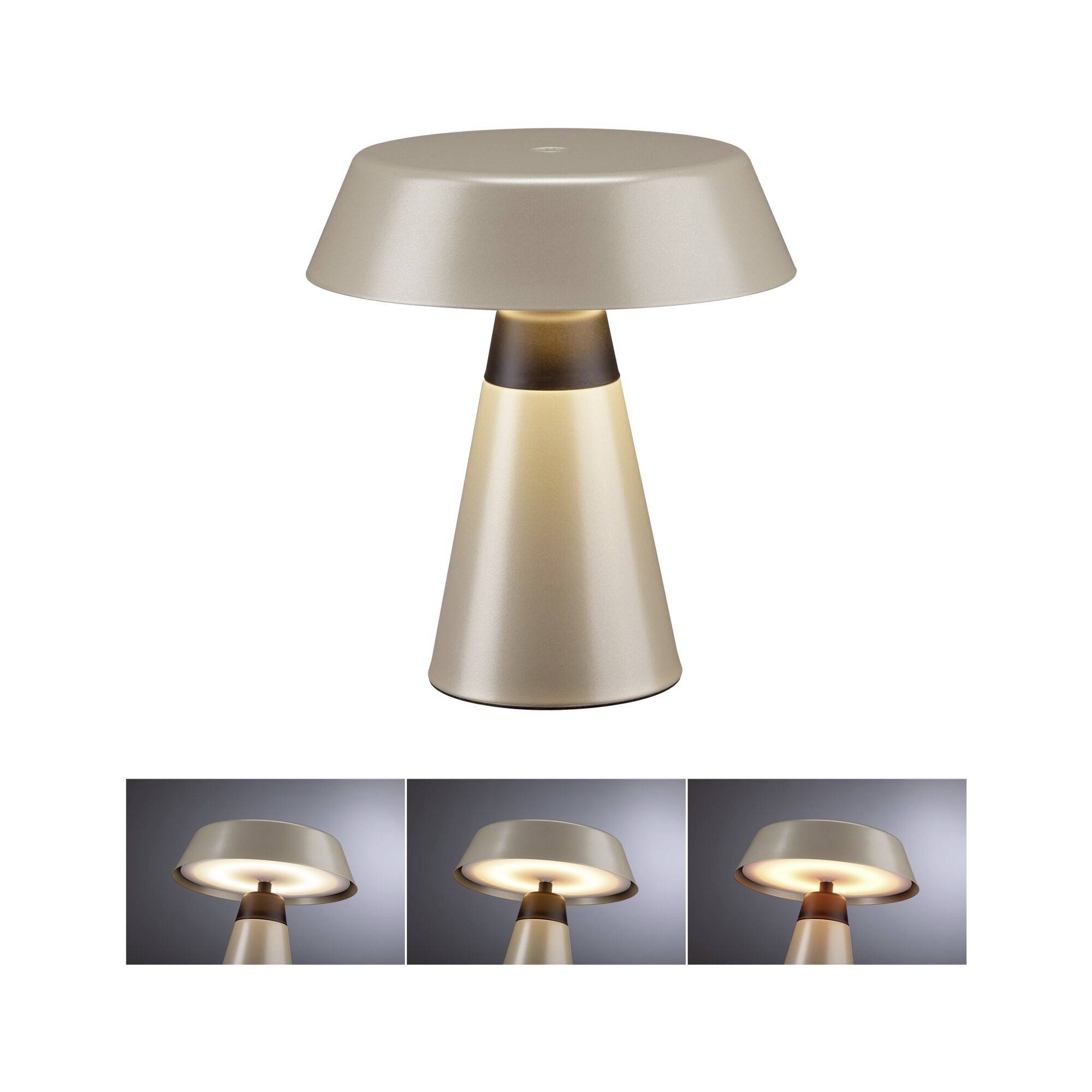 Paulmann Lirox 77061 Lampe de table LED LED intégrée 1.5 W champagne, noir