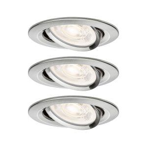 Paulmann 92272 Nova Luminaire à LED encastrable GU10 4.9 W fer (brossé) Paulmann 92272 Nova Luminaire à LED encastrable GU10 4.9 W fer (brossé)