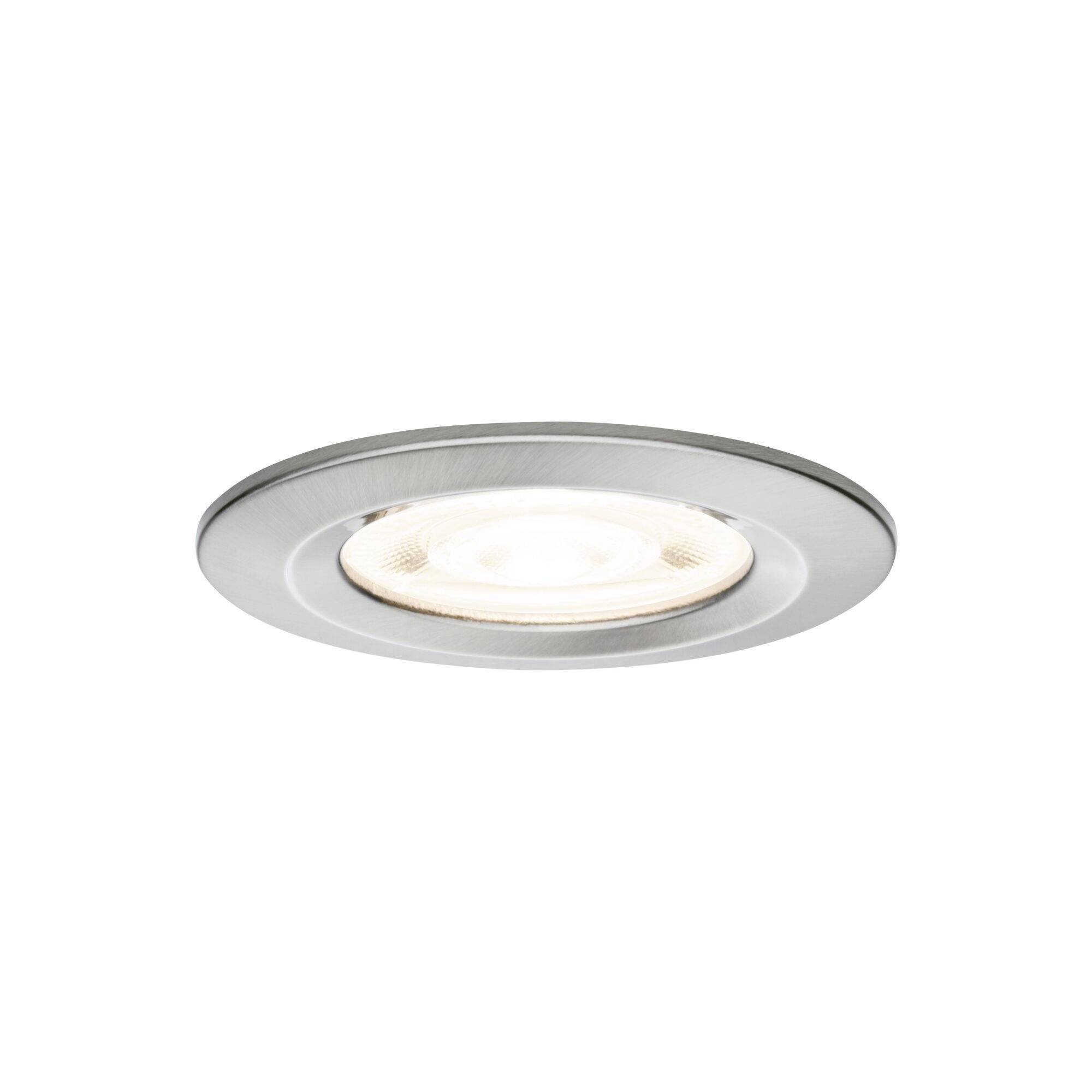 Paulmann 92277 Nova Luminaire à LED encastrable GU10 4.9 W fer (brossé)