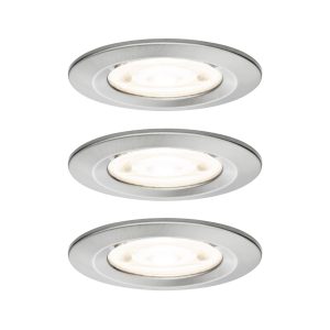 Paulmann 92279 Nova Luminaire à LED encastrable GU10 4.9 W fer (brossé) Paulmann 92279 Nova Luminaire à LED encastrable GU10 4.9 W fer (brossé)