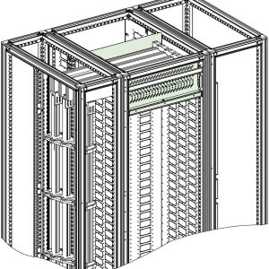 Schneider Electric NSYHPF2B3M65 PanelSeT SFM barrière horizontale à rail de collecte 3M – formulaire 2b – B600xT500 mm B Schneider Electric NSYHPF2B3M65 PanelSeT SFM barrière horizontale à rail de collecte 3M – formulaire 2b – B600xT500 mm B