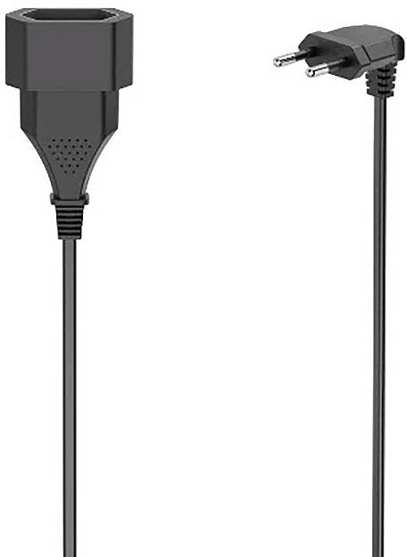 Hama 00223266 alimentation Rallonge noir 3 m H03VVH2-F 2G 0,75 mm²