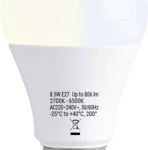 Shelly Duo Bulb E27 Gen3 Shelly Ampoule à LED, Variateur LED CEE: F (A – G) Wi-Fi, Bluetooth, ZigBee Shelly Duo Bulb E27 Gen3 Shelly Ampoule à LED, Variateur LED CEE: F (A – G) Wi-Fi, Bluetooth, ZigBee