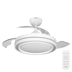 OSRAM Ceiling Fan Poniente 1060mm 66W CCT Ventilateur de plafond 66 W (Ø) 1060 mm avec éclairage, avec télécommande, var OSRAM Ceiling Fan Poniente 1060mm 66W CCT Ventilateur de plafond 66 W (Ø) 1060 mm avec éclairage, avec télécommande, var