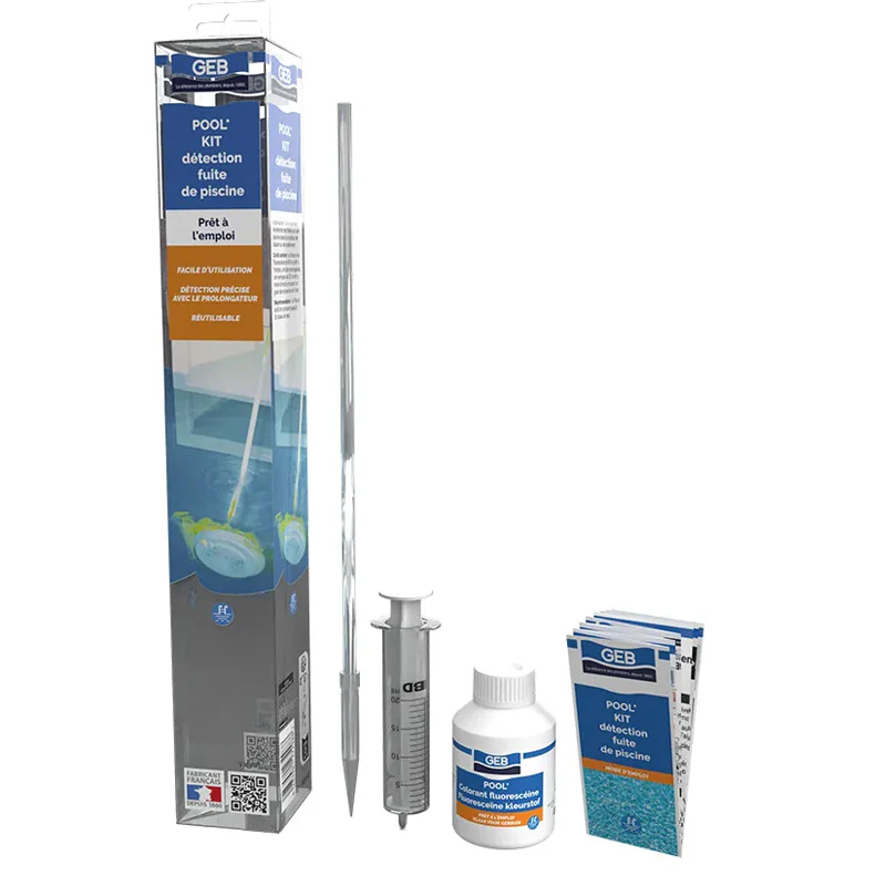 Kit de détection des fuites pour Piscine et Spa – GEB – 127298 – 80 ml