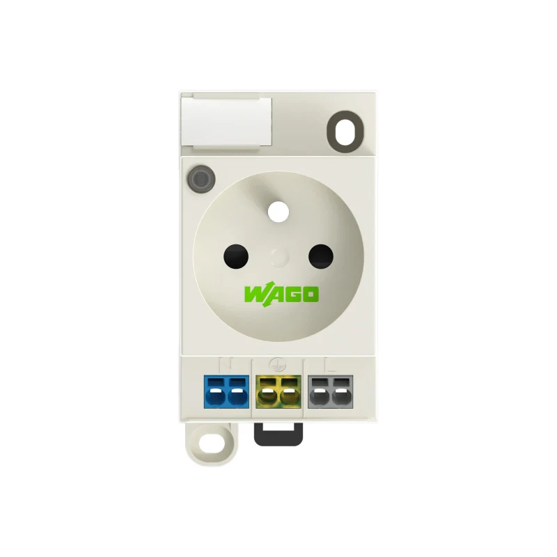 Prise d'armoire WAGO type E raccordement ressort Push-in fixation rail