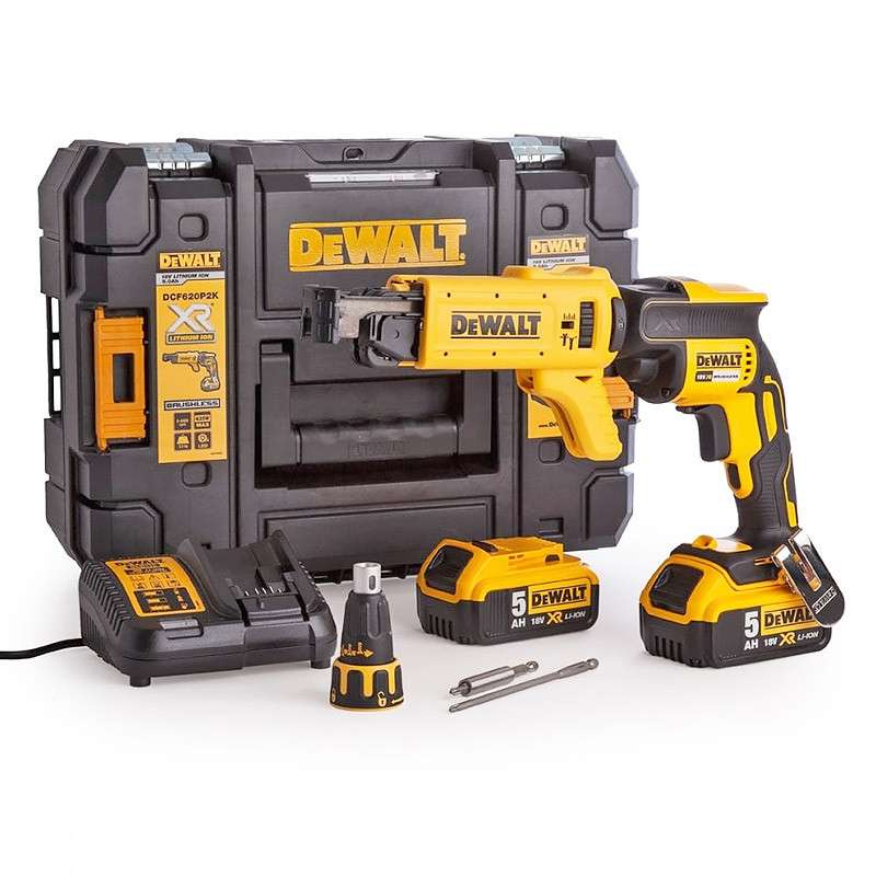 Visseuse à placo 18V DEWALT DCF620P2K-QW Brushless avec coffret, 2 bat